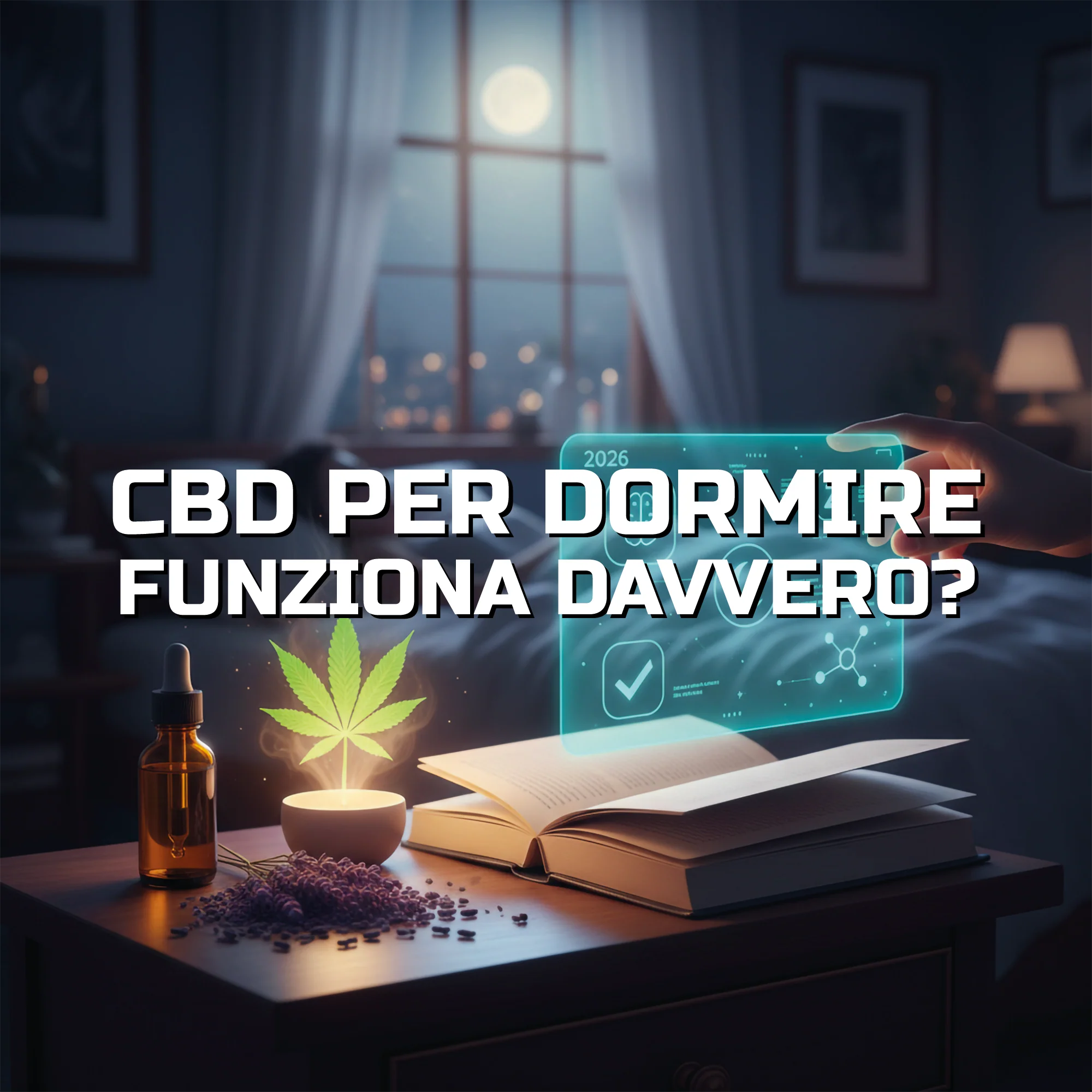 CBD per dormire: funziona davvero? Guida completa 2026