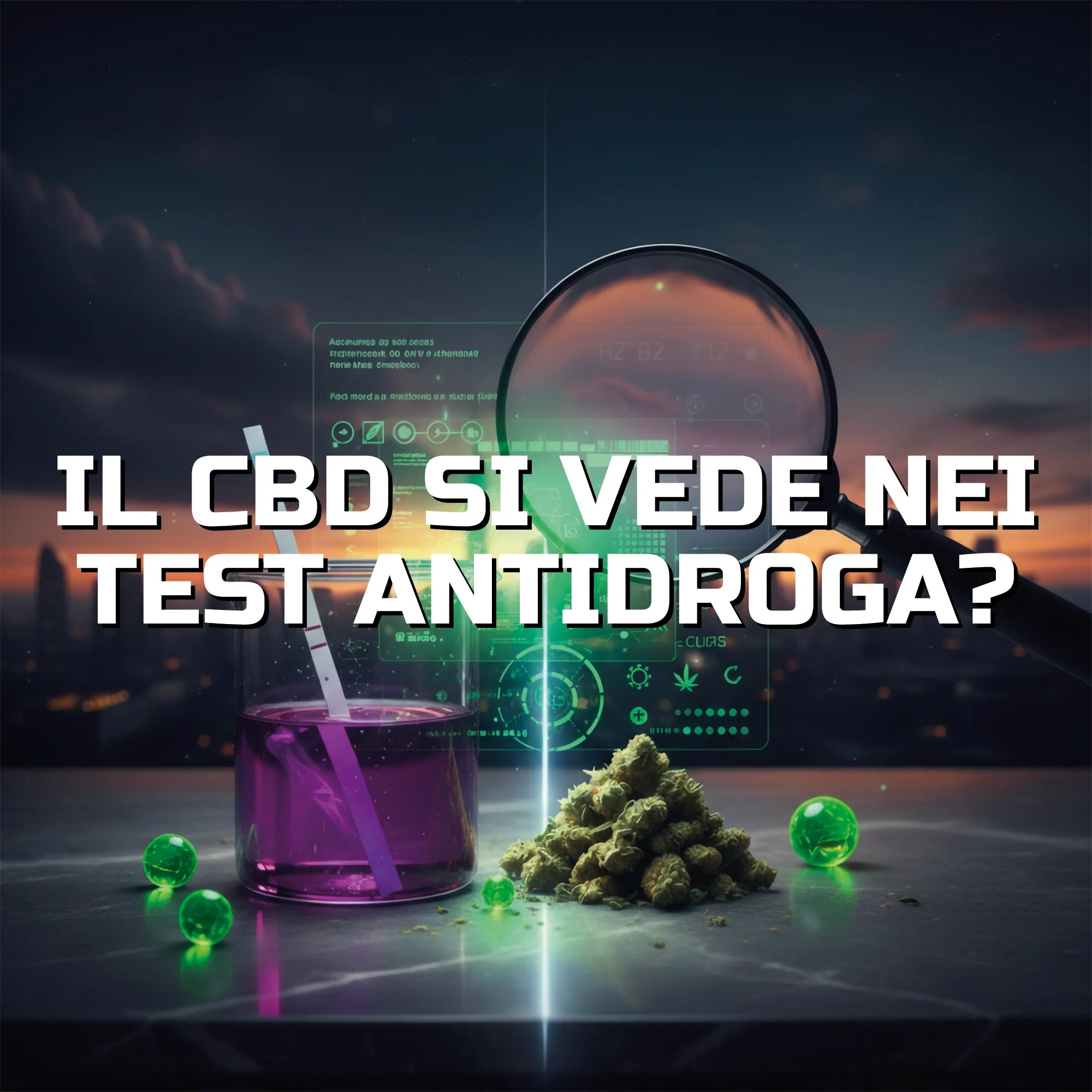Il CBD si vede nei test antidroga?