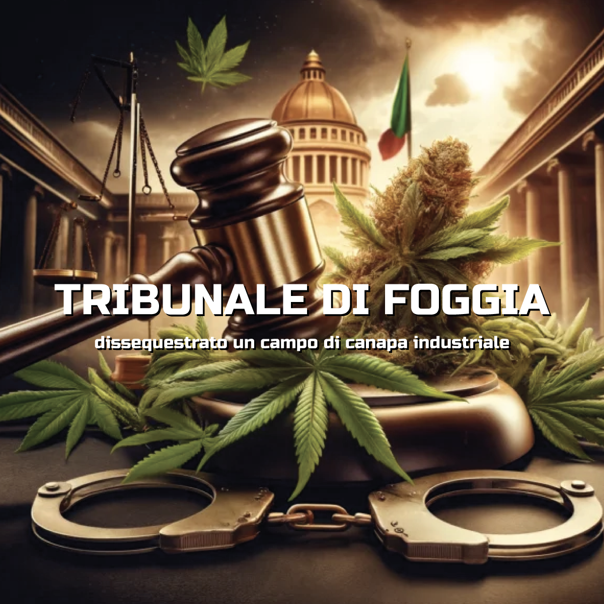 Tribunale di Foggia: dissequestrato un campo di canapa industriale
