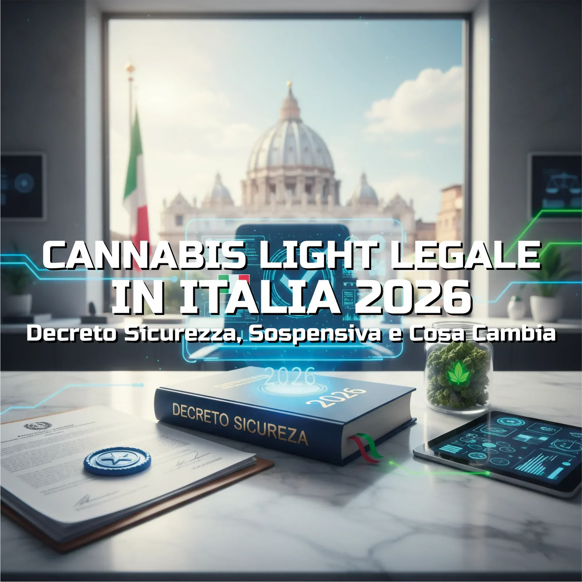 Cannabis Light Legale in Italia 2026: Decreto Sicurezza, Sospensiva e Cosa Cambia