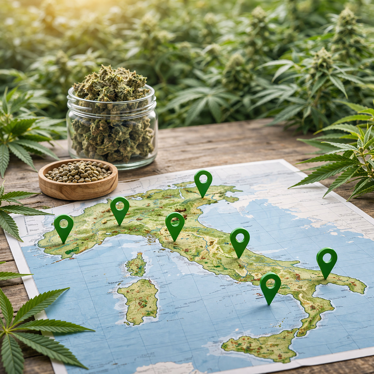 CBD in tutta Italia, online e sul territorio
