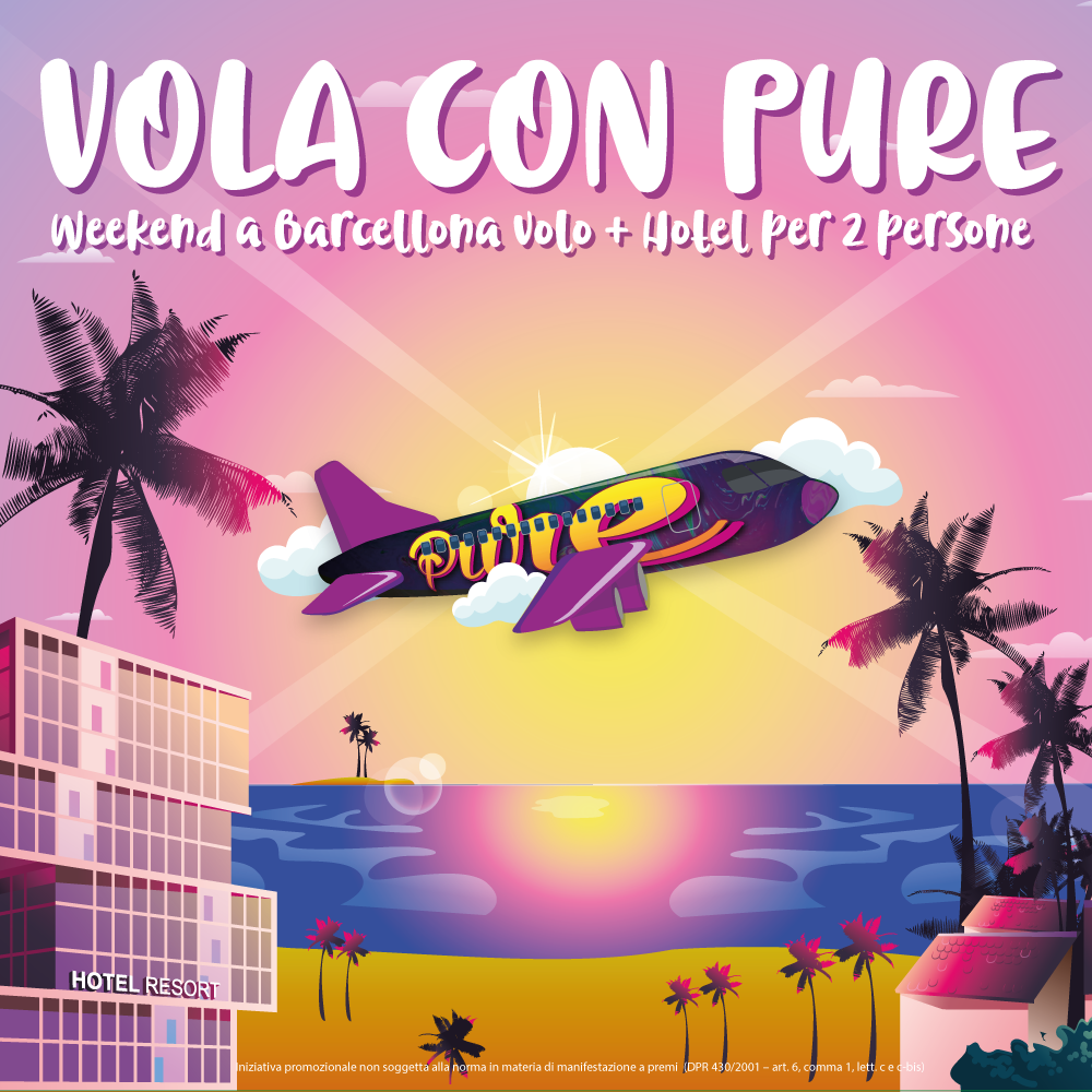 Vola con Pure | Volo + Hotel per 2 persone a Barcellona